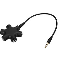 Dây Cáp Audio Headphone 6 Cổng Jack Hub Aux 3.5mm