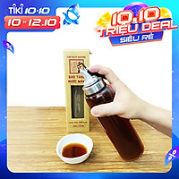 Bình rót một chạm CAO CẤP One Touch Open đựng nước mắm, dầu ăn - thuỷ tinh siêu nhẹ Borosilicat