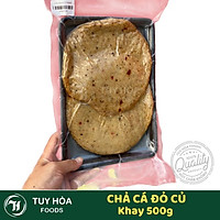 Chả Cá Đỏ Củ Chiên Tuy Hòa Foods - 500g - Cam Kết 100% Chả Cá Làm Từ Cá Biển Tươi Không Hóa Chất Bảo Quản