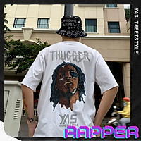 Áo thun tay lỡ form rộng YAS STREETWEAR phông unisex nam nữ, áo thun cotton100% phong cách streetstyle HÌNH IN KO TRÓC
