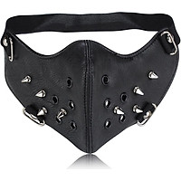 Halloween Rivet Steampunk Half Face Mask Gothic Mask Cosplay Dust Protective