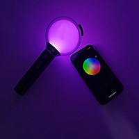 Lightstick BTS bomb ver 4 map of the soul BTS Blue có kết nối Bluetooth đổi màu UNOFF kèm lomo BTS