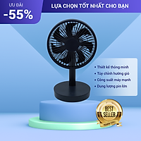Quạt Mini Để Bàn Sạc Pin, Làm Mát Hiệu Quả Với Công Suất 5W