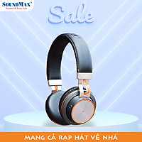 Tai Nghe Bluetooth Chụp Tai Có Micro Tích Hợp SoundMax BT-300 | Bluetooth Headphone SoundMax BT300 | Pin Dung Lượng Cao, Gọn Nhẹ Dễ Dàng Mang Theo, Âm Thanh Ấn Tượng, Thời Gian Nghe Nhạc Lên Đến 8 Tiếng - Hàng Chính Hãng