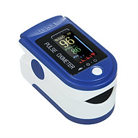 Máy đo oxy đầu ngón tay và nhiệt kế có màn hình kỹ thuật số độ chính xác cao Portable Fingertip Clip Pulse Oximeter for SpO2