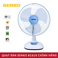 Quạt bàn Senko sang trọng cao cấp B1216 màu ngẫu nhiên - Hàng Chính Hãng