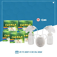 Combo 5 hộp Cốm lợi sữa Curmilk - DK Pharma tặng 1 máy hút điện đôi