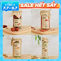 Combo Trà Táo Đỏ - Kỳ Tử - Long Nhãn - Hoa Cúc Cao Cấp Lọ Thủy Tinh