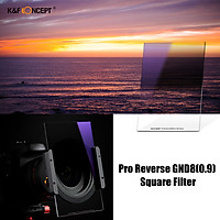 K&F Concept 100 x 150 x 2.0mm Pro Reverse GND8(0.9) Square Filter 100mm Graduated Neutral Density Filter HD Optical GlassGradient