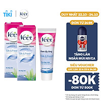 Combo 2 Kem tẩy lông cho da nhạy cảm Veet Silk Fresh 50g