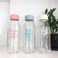 Bình nước nhựa, bình đựng nước detox Lock and Lock dung tích 500ml BPA Free HAP654