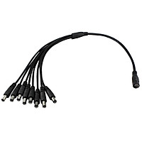 1 Female to 2 4 8 Male DC Power Splitter Plug Cable for CCTV Security Camera Power Supply Adapter