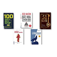Combo 5 Cuốn sách: + Dẫn dắt bản thân, đội nhóm và tổ chức vươn xa – The book of leadership + Đội nhóm bất khả chiến bại –Thành công từ kỷ luật đến trách nhiệm + 51 chìa khóa vàng để trở thành nhà lãnh đạo truyền cảm hứng + Tư duy doanh nhân hành động lãnh đạo + 100 phương pháp truyền động lực cho đội nhóm chiến thắng +( tặng 101 thành công + bookmark)