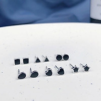 Khuyên Tai Bạc Sweetee BlackFigure Earring E001 - Giá 1 Chiếc