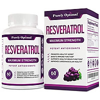 Premium Resveratrol Supplement 1500mg - Max Strength Potent Antioxidant, Trans Resveratrol Capsules for Heart Health, Anti-Aging, Immune Health - with Grape Seed & Green Tea Extract - 30 Days Supply