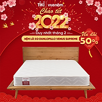 Nệm lò xo cao cấp Dunlopillo Venus Supreme đàn hồi cao, êm ái, hệ thống lò xo không gỉ, hỗ trợ giữ cột sống tự nhiên