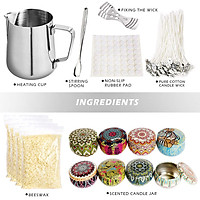 Diy Candle Making Kit Supplies Complete Beginners Candles Craft Tools Pouring Pot Candle Wicks Beeswax