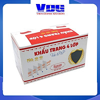 Khẩu trang y tế 4 lớp vải không dệt Hynam - (50 cái/ hộp) - Màu đen