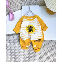Bộ đồ ngủ cotton 100% thời trang thu đông cho bé trai-gai