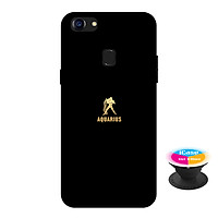 Ốp lưng nhựa dẻo dành cho Oppo F5 in hình Aquarius - Tặng Popsocket in logo iCase - Hàng Chính Hãng