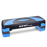 I shape my plastic WXWS fitness pedal men and women fitness equipment home exercise pedal aerobics exercise weight loss lacing bench 78cm blue black