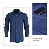 Áo sơ mi Slim Fit Shirt Blamor form ôm chất liệu lụa cao cấp hàng vnxk_ASM034