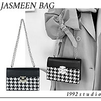 1992 s t u d i o/ 1992 s t u d i o/ JASMEEN BAG/ túi mini da pu phối họa tiết houndstooth