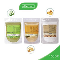 Combo 3 Gói Bột Trà Xanh, Cám Gạo Và Khoai Tây Thiên Nhiên Milaganics (100g/gói)
