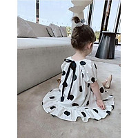 Váy thô chấm bi giá rẻ cho bé cực xinh