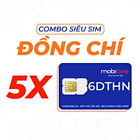 Combo Siêu Sim MobiFone Đồng Chí 6DTHN (6 tháng) - Hàng Chính Hãng