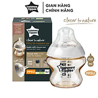 Bình sữa PPSU ty siêu mềm tự nhiên Tommee Tippee Closer to Nature 150ml, núm ty đi kèm 0-3 tháng
