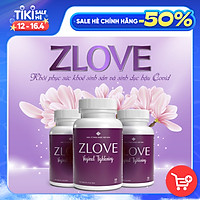 Thực Phẩm Bảo Vệ Sức Khỏe ZLove - Se Khít Tức Thì, Tăng Nội Tiết Tố Và Phục Hồi Sức Khỏe Phụ Nữ Sau Sinh Nhanh Chóng (50 viên/hộp)