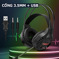 Tai nghe chụp tai AK3-JL chuyên game dành cho game thủ có mic chuyên nghiệp kèm đèn led 7 màu