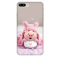 Ốp lưng nhựa cứng nhám dành cho iPhone 7 Plus in hình Heo Dễ Thương