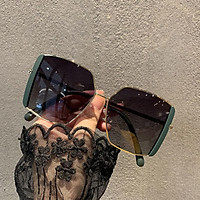 Kính mắt vuông gọng kim loại thời trang hot trend 2021 mặt lớn Hàn Quốc Gọng kính mát cao cấp 3 màu - aprk
