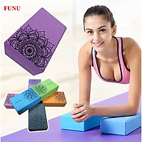 Gạch Tập Yoga FUNU/ Gối Tập Yoga. Tập Thể Dục Hỗ Trợ Giữ Thăng Bằng- Hàng Chính Hãng- Giao Màu  Ngẫu Nhiên 