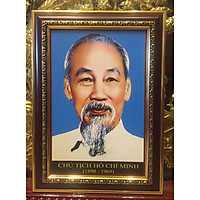 Tranh chân dung Chủ tịch Hồ Chí Minh (26x36cm)