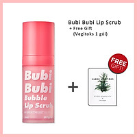 Tẩy Tế Bào Chết Môi Bubi Bubi Lip 12ml + Tặng 1 gói sữa rửa mặt thải độc Super Vegitoks Cleanser 3ml