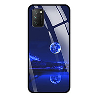 Ốp Lưng Điện Thoại XIAOMI POCO M3 - Mặt Lưng Kính Cường Lực - 0269 MOON02 - Hàng Chính Hãng