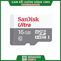 Thẻ nhớ Micro SD 16GB Sandisk Ultra (SDSQUNS-016G-GN3MN)- Hàng chính hãng