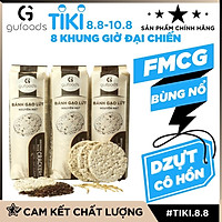 Bánh gạo lứt nguyên hạt GUfoods (500g = 54 bánh) - Phù hợp ăn kiêng và tập gym - Lứt tím than