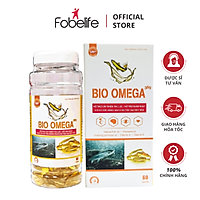 Viên Dầu Cá Bio Omega 3-6-9 Cải Thiện Thị Lực, Sáng Mắt, Bổ Não - Hũ 60 viên