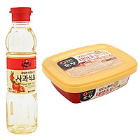 Combo Dấm Táo Beksul 500ml + Tương ớt Daesang Cao Cấp Hàn Quốc 200g