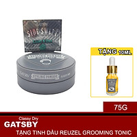 Sáp Classy Dry Pomade Tạo Kiểu Side Swept Giữ Nếp Cứng Tóc + Tặng Reuzel Grooming Tonic - Chính hãng - GATSBY STYLING POMADE 75G