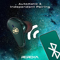 Tai Nghe Bluetooth True Wireless REROKA-TORPEDO Cảm Ứng Thông Minh,Chống Ồn,Chống Nước,Pin Trâu,Bass Trầm,Âm Thanh Hi-Fi,Không Độ Trễ,Hỗ Trợ Sạc Nhanh,Hiển Thị Mức Pin Đèn LED - Hàng Chính Hãng