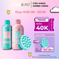 Combo chăm sóc da đầu set gội xả 350ml/chai + lược gội đầu Hairburst