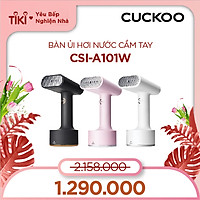 Bàn ủi hơi nước cầm tay Cuckoo CSI-A101 - 1500W khử khuẩn có đầu chải vải, trọng lượng siêu nhẹ - Hàng chính hãng