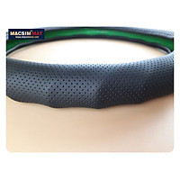 Bọc vô lăng cao cấp HGL20 chất liệu da thật - Khâu tay 100% size M - nhãn hiệu Macsim mã HGL20