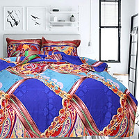 Bộ Chăn Ga Gối Cotton Satin Nhập Khẩu Siêu Dày Siêu Mịn Julia 490BG18 - 1m8 x 2m