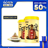 Bộ 2 hộp bao cao su Ống Phật OLO India God gân gai, kéo dài thời gian quan hệ - 10 bcs